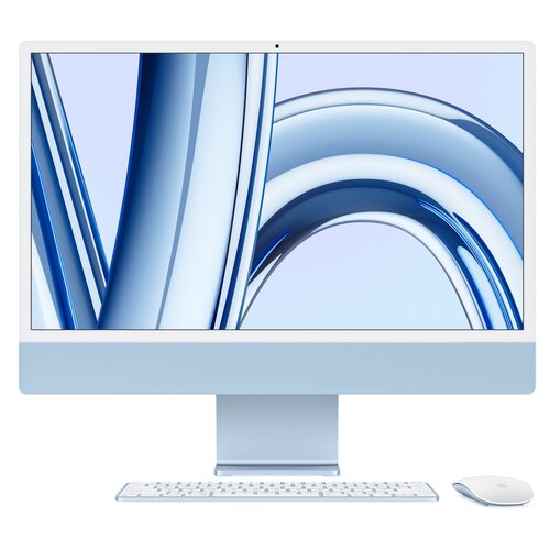 Komputer APPLE iMac 24 4k 23.5" Retina M3 10R GPU 8GB RAM 256GB SSD macOS Niebieski
