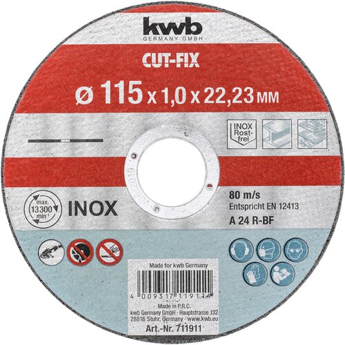 Tarcza do cięcia KWB 49711911 115 mm