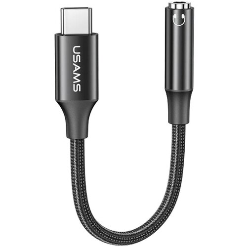 Adapter USB Typ-C - Jack 3.5 mm USAMS AU16 DAC Czarny