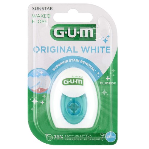 Nić dentystyczna SUNSTAR GUM Original White (30 m)