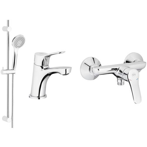 Zestaw wannowy natynkowy KFA ARMATURA Morris 5241-002-00 Chrom