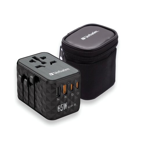 Adapter podróżny VERBATIM UTA-05 2 x USB 2 x USB-C (Globalny)