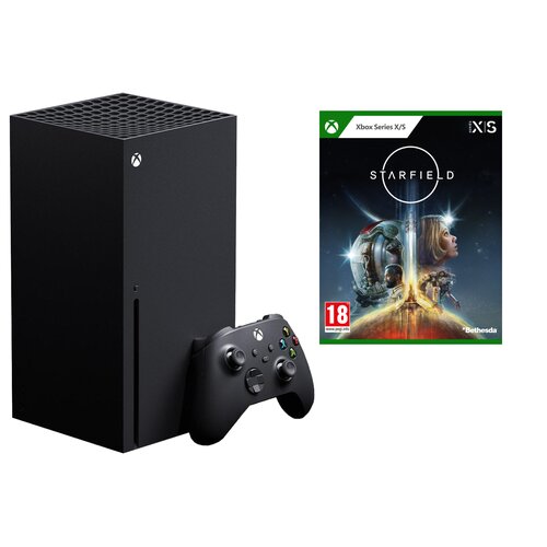 Konsola MICROSOFT XBOX Series X z napędem Blu-ray 4K UHD + Starfield Gra XBOX SERIES X