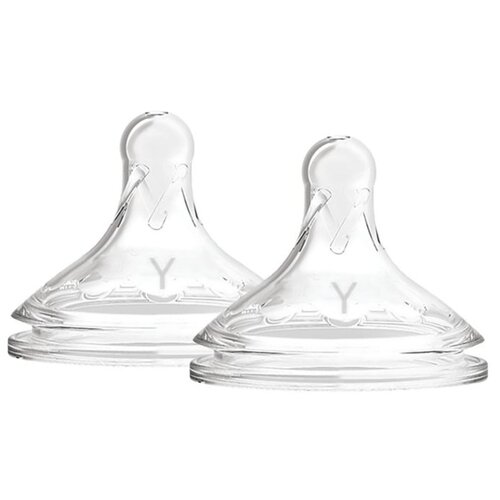 Smoczek DR BROWNS Natural Flow Poziom Y Przezroczysty 9 m+ (2 sztuki)