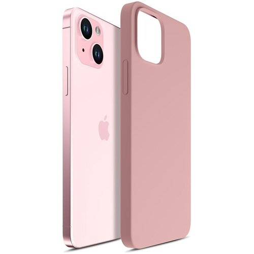 Etui 3MK Hardy Silicone MagCase do Apple iPhone 15 Różowy