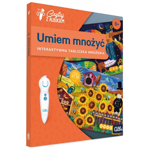 Książka Czytaj z Albikiem Umiem mnożyć Interaktywna tabliczka mnożenia Agnieszka Tylek (twarda okładka)