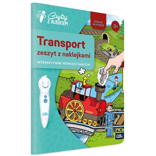 Książka z naklejkami Czytaj z Albikiem Transport Zeszyt z naklejkami 92414 (twarda okładka)