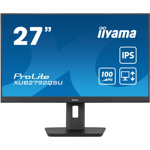 Monitor IIYAMA ProLite XUB2792QSU-B6 27" 2560x1440px IPS 100Hz 0.4 ms
