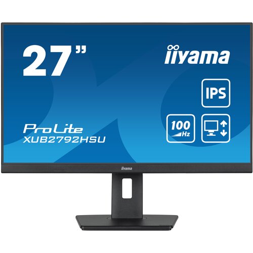 Monitor IIYAMA ProLite XUB2792HSU-B6 27" 1920x1080px IPS 100Hz 0.4 ms [MPRT]