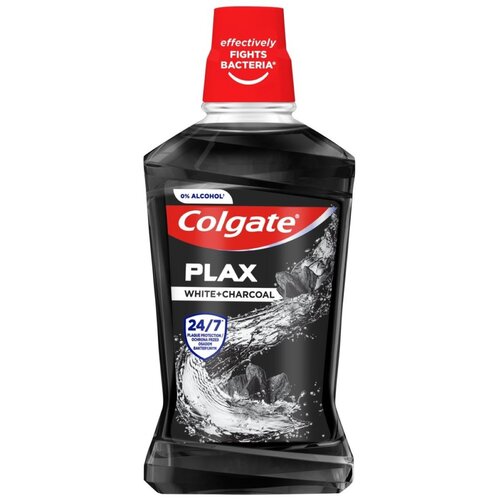 Płyn do płukania jamy ustnej COLGATE Plax White + Charcoal 500 ml