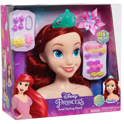 Lalka JUST PLAY Głowa do stylizacji Disney Princess Kraina Lodu Ariel 87616