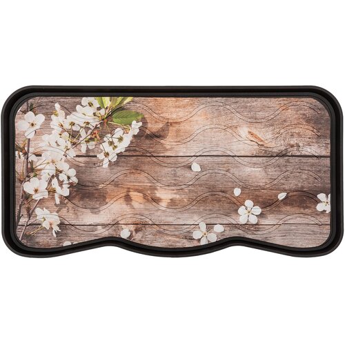 Ociekacz MULTIDECOR Flowers & Wood Brązowy 38 x 75 cm