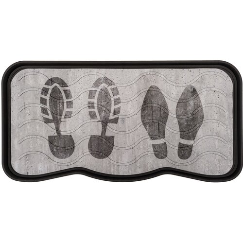 Ociekacz MULTIDECOR Footprints Szary 38 x 75 cm