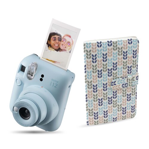 Aparat FUJIFILM Instax Mini 12 Niebieski + Album MODUS Instax Mini Shapes T4757 J18