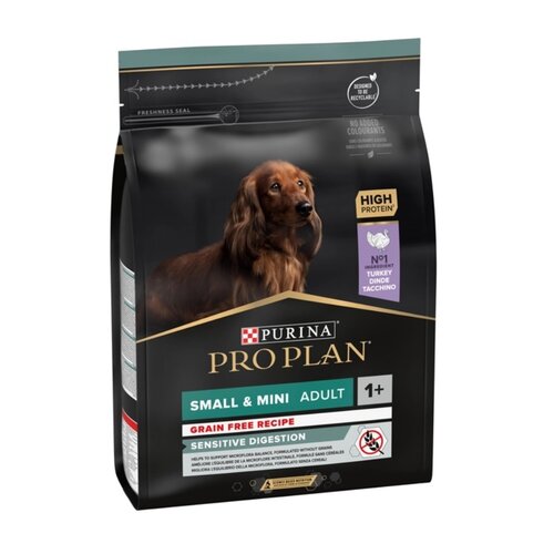 Karma dla psa PURINA Pro Plan Sensitive Digestion Grain Free Small & Mini Adult Indyk 2.5 kg