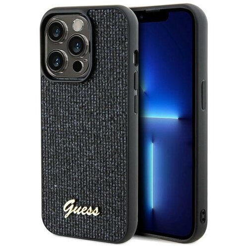 Etui GUESS Disco Metal Script do Apple iPhone 14 Pro Czarny