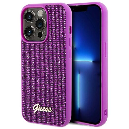 Etui GUESS Disco Metal Script do Apple iPhone 14 Pro Max Fuksja