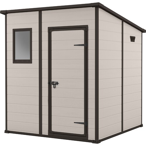 Domek narzędziowy KETER Manor Pent 255142 6X6 Beżowy 183.5 x 185 x 200.5 cm