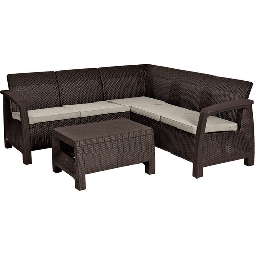 Zestaw mebli ogrodowych KETER Corfu II Relax Brown 258949