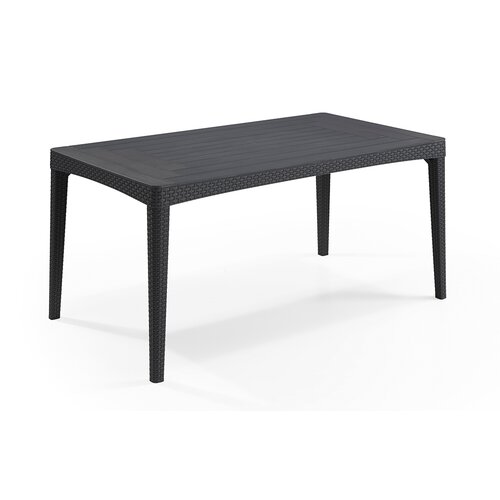 Stół KETER Girona Flat Wicker 232034 Grafitowy