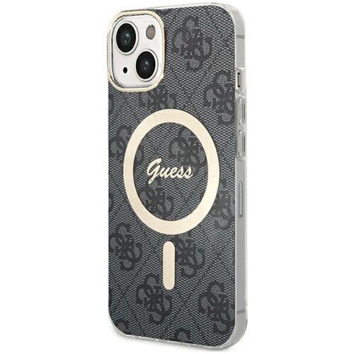 Etui GUESS 4G MagSafe do Apple iPhone 15 Czarny