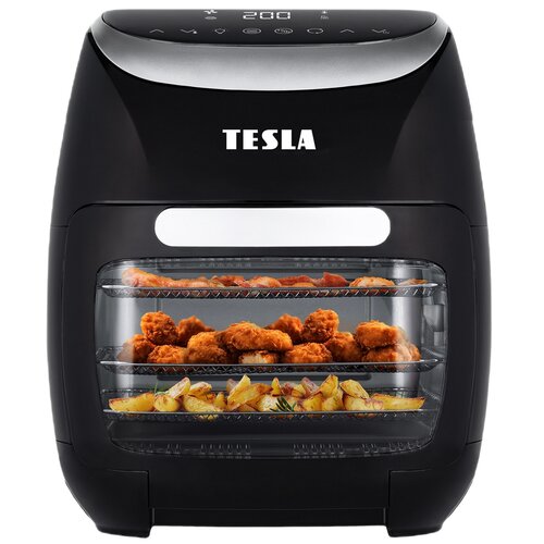 Air Fryer Frytkownica beztłuszczowa TESLA AirCook Grill QG600 Czarno-srebrny