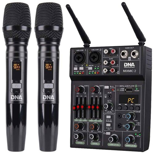 Mikser audio DNA MIXMIC 2 USB BT + 2 mikrofony