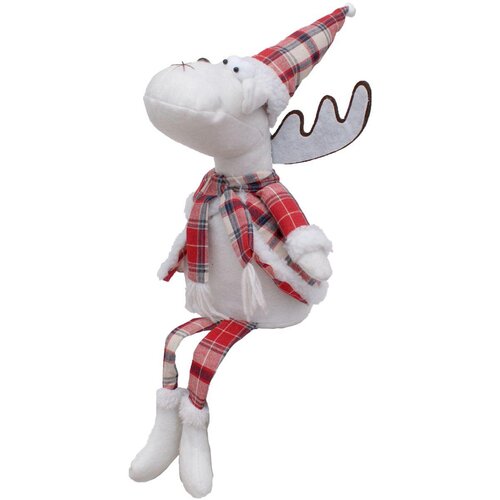 Figurka SASKA GARDEN Renifer Czerowna kratka 55 cm