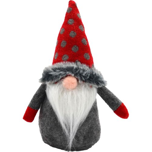 Figurka SASKA GARDEN Mikołaj z workiem na prezent 20 cm Czerwony