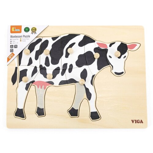 Puzzle VIGA Na podkładce: Krowa 44608 (8 elementów)