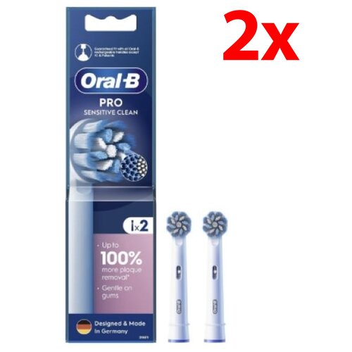 Oryginalna końcówka szczoteczki ORAL-B Sensitive Clean (2 szt.) (Delikatne czyszczenie)