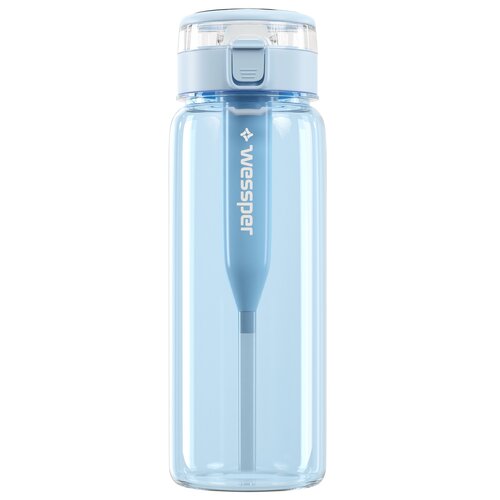 Butelka filtrująca WESSPER Activemax Clarti Glass 0.68 l Niebieska