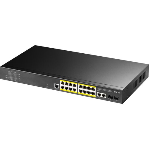 Switch CUDY GS2018PS2-200W Gigabit Ethernet, 21 portów, Funkcja PoE, Zarządzalny