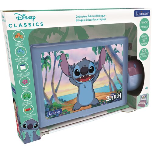 Zabawka laptop edukacyjny LEXIBOOK Disney Stitch JC598DI17