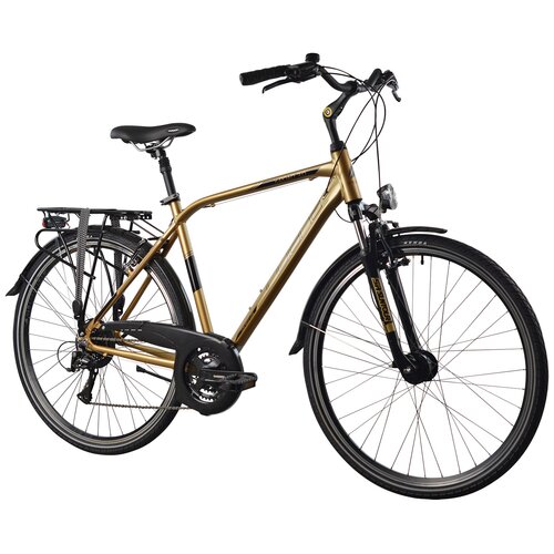 Rower trekkingowy INDIANA X-Road 3.0 M23 28 cali Apse męski Brązowo-czarny