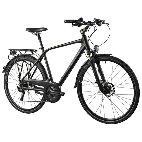 Rower trekkingowy INDIANA X-Road 5.0 M21 28 cali Shimano Alivio męski Czarno-szaro-brązowy