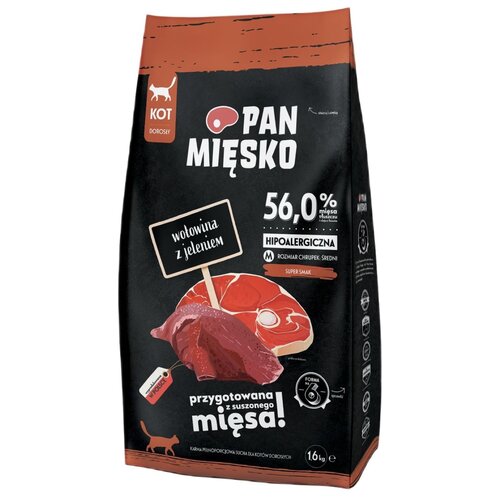 Karma dla kota PAN MIĘSKO Wołowina z jeleniem 1.6 kg