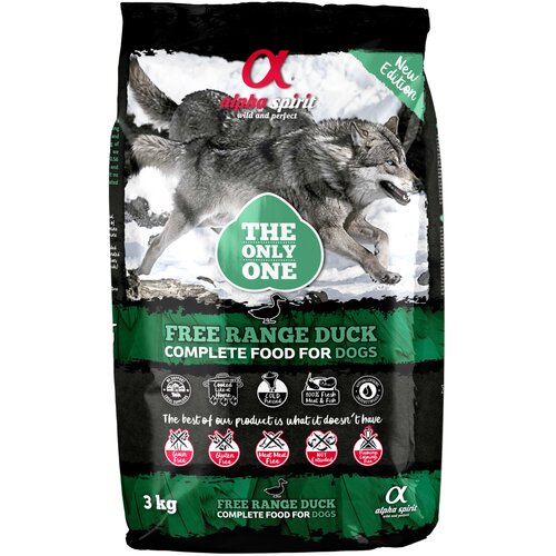 Karma dla psa półwilgotna ALPHA SPIRIT Kaczka 3 kg