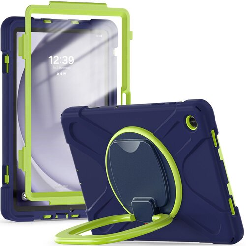 Etui na Galaxy Tab A9+ Plus 11.0 X210/X215/X216 TECH-PROTECT X-Armor Granatowo-zielony