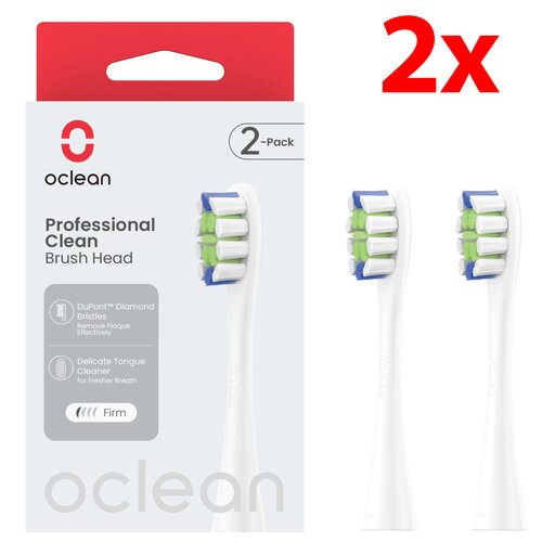 Oryginalna końcówka szczoteczki OCLEAN Professional Clean Biały (2 szt.)