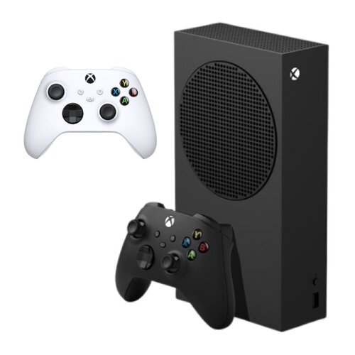 Konsola MICROSOFT XBOX Series S Carbon Black + Kontroler MICROSOFT bezprzewodowy Xbox Robot White