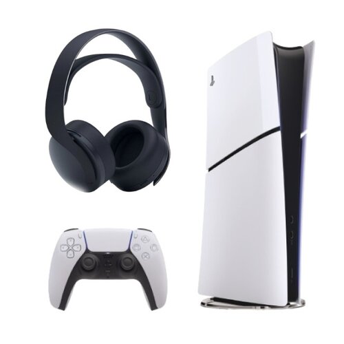 Konsola SONY PlayStation 5 Digital Slim + Słuchawki SONY Pulse 3D Czarny