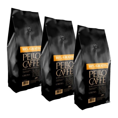 Kawa ziarnista PELLO CAFFE Crema 3 x 1.1 kg