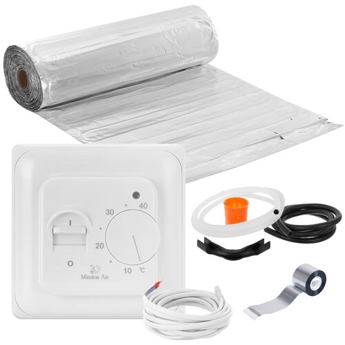 Mata grzewcza pod panele MISSION AIR MAL-160W/m² 6m² (12mb x 50cm) + regulator Aries Biały
