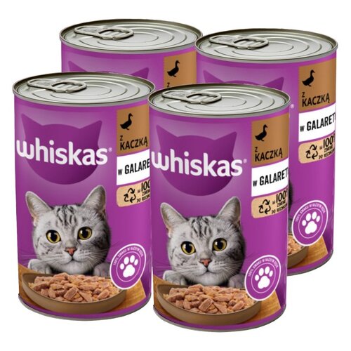 Karma dla kota WHISKAS Kaczka 4 x 400 g