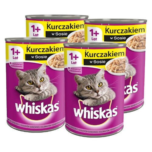 Karma dla kota WHISKAS Kurczak 4 x 400 g