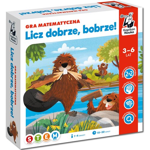 Gra edukacyjna KAPITAN NAUKA Licz dobrze, bobrze