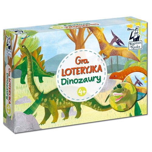 Gra edukacyjna KAPITAN NAUKA Loteryjka Dinozaury