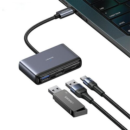 Stacja dokująca USAMS SJ628HUB01 USB Typu C Szary