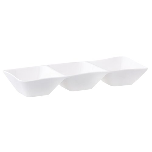 Salaterka AMBITION Fala Kubiko 31.5 cm Biały